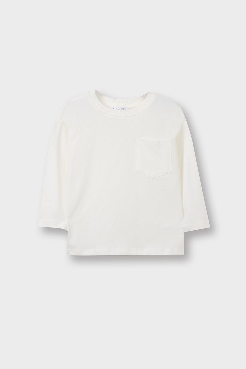 ديفاكتو تيشيرت أولادي كم طويل للرضع - Image 1